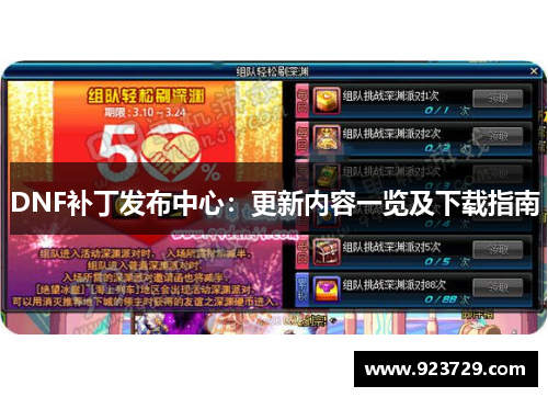DNF补丁发布中心:更新内容一览及下载指南